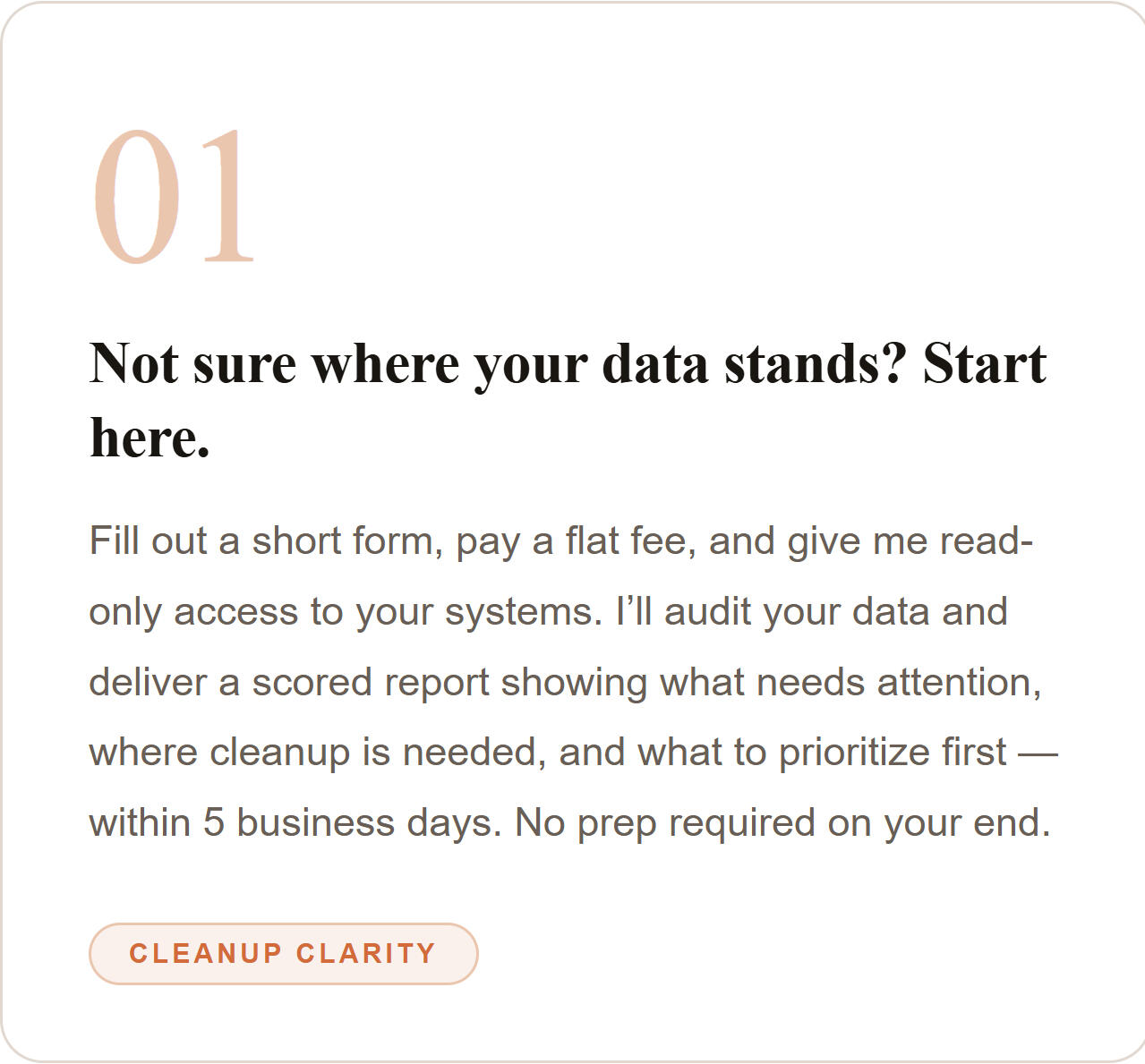Cleanup Clarity